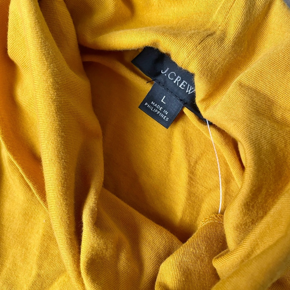 Mustard yellow Jersey turtleneck